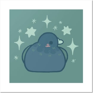 Cute Chunky Pigeon Posters and Art